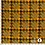 Coupon 42 Stretchkatoen geel Pied de Poule 170 x 145 cm