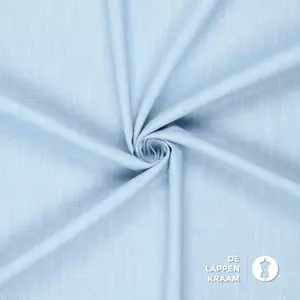 Basic Gewassen linnen babyblauw
