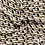 Chiffon met lurex abstracte golfjesprint goud wit
