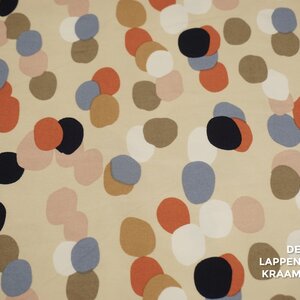 *** Viscose twill met grote confetti-print