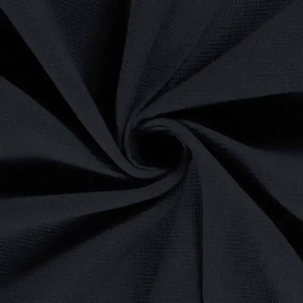 Basic Wafeldoek stof marine blauw