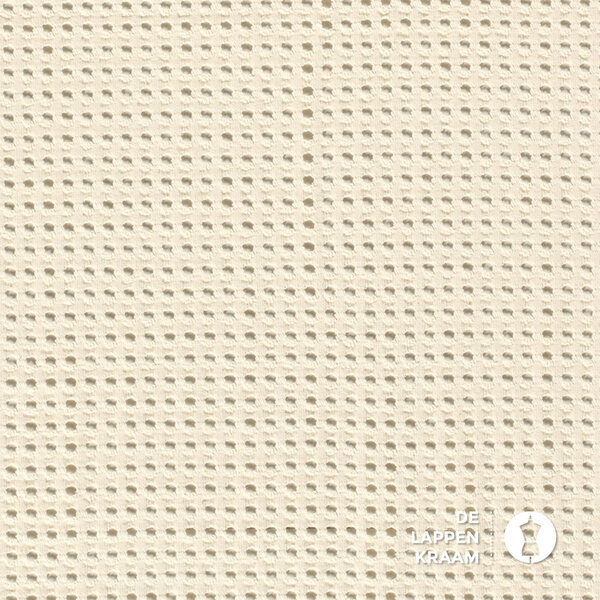 Tricot broderie met gaatjes ecru