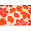 *** Viscose slub met grote bloem in roze- en roodtinten