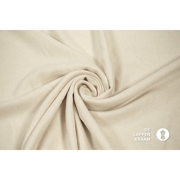 Viscose gabardine met keperbinding naturel