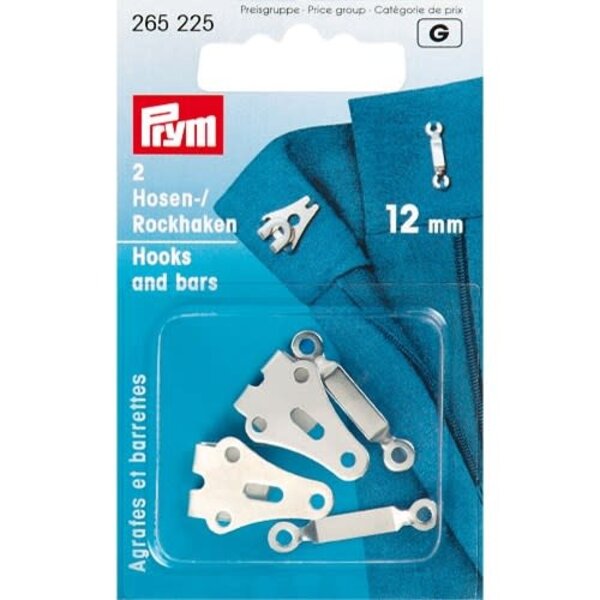 Broek- en rokhaken 12 mm
