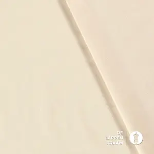 Basic Uni katoen roomwit