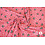 SALE Travelstof roze met panterprint en vlindertjes