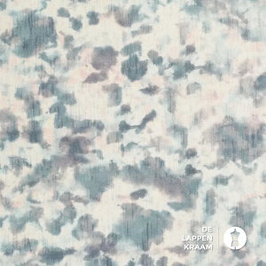 *** Linnenmix met gevlekte dessin in blauwtinten