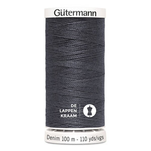  Gutermann doorstikgaren jeans  grijs 100mtr