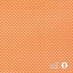 Katoen oranje met witte waaiers