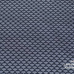  Katoen donkerblauw met witte waaiers