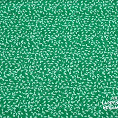  Katoen felgroen met witte blaadjes