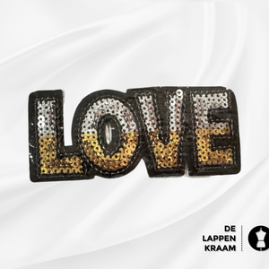  Opstrijkbare patch "LOVE"