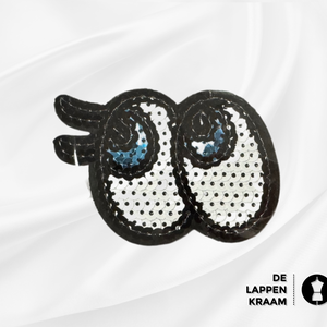  Opstrijkbare patch ogen