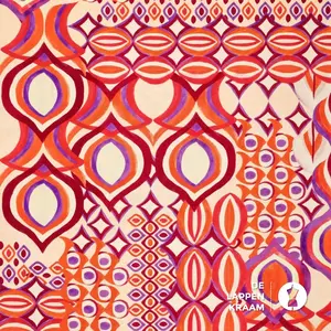 *** Linnenmix met retroprint rood