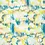 SALE Linnenmix stof met tie dye print lime blauw