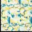 SALE Linnenmix stof met tie dye print lime blauw
