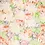 *** Linnenmix stof tie dye abstracte bloemenprint lime
