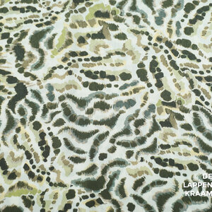  Viscose met groene streepjes