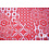 Viscose met boho print in rood