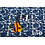 Crinkle viscose met donkerblauw abstract patroon
