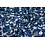Crinkle viscose met donkerblauw abstract patroon