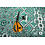 Viscose met boho print in groen