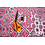 Viscose stof met boho print in roze