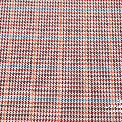  Gabardine Pied de Poule roodtinten