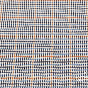  Gabardine Pied de Poule blauwtinten