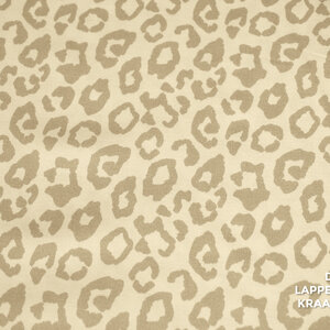 *** Stretchkatoen met ecru panterprint
