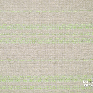  Boucle ecru met neon groene strepen