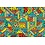 Canvas stof met kleurrijk patchwork