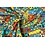 Canvas stof met kleurrijk patchwork