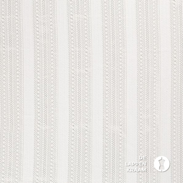 Katoenen kant in boho wit