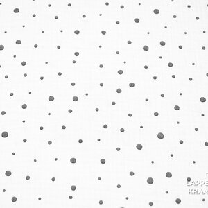  Hydrofiel wit met grijze stippen