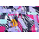 *** Viscose stof in retroprint lila