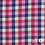 Double gauze 2-zijdige ruit blauw-fuchsia