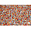 Coupon 107 Viscose stretch met oranje verfvlekjes 170 x 150 cm