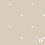 Popeline stof beige met witte hartjes