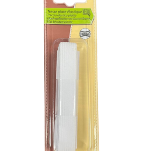  Platte elastiek 14mm wit