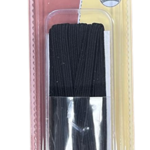  Platte elastiek 4mm zwart