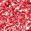 Marlie's Choice Viscose popeline stof met rode bloemenprint