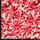 Marlie's Choice Viscose popeline stof met rode bloemenprint