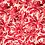 Marlie's Choice Viscose popeline stof met rode bloemenprint