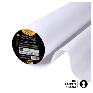  Plakvlieseline voor dunne stoffen wit (H180)