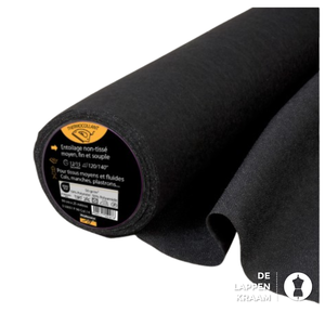  Plakvlieseline voor medium dikke stoffen zwart (H200)