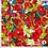Katoen met stretch in geschilderde bloemenprint