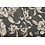 Chiffon zwart met witte bloemen