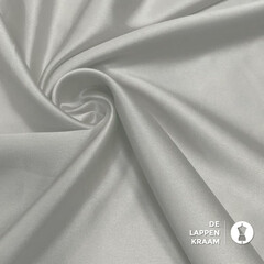 Basic Satijn met stretch off-white
